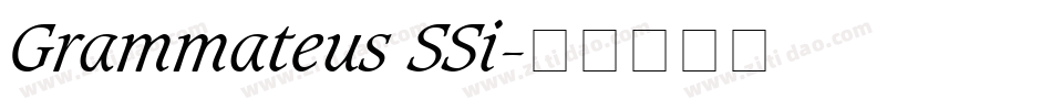 Grammateus SSi字体转换